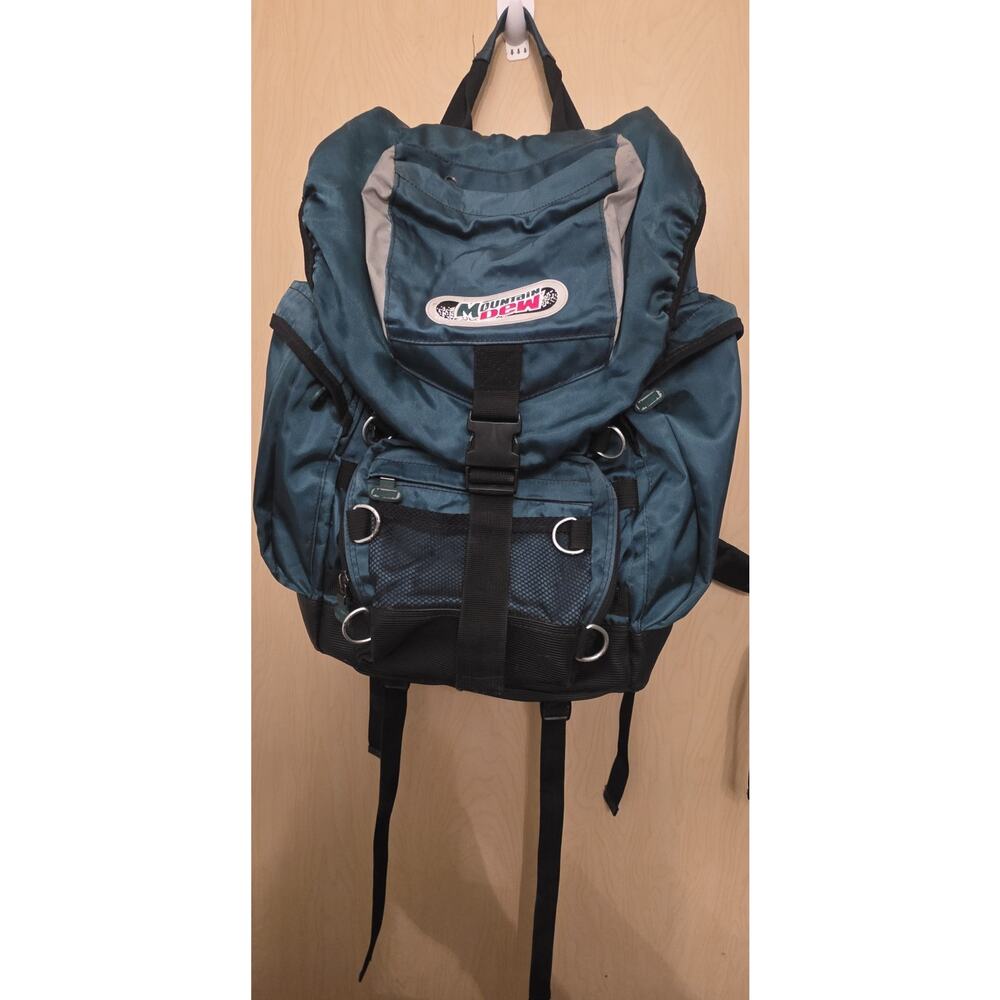 Mountain Dew Green Large Backpack Collectible Rare Vintage